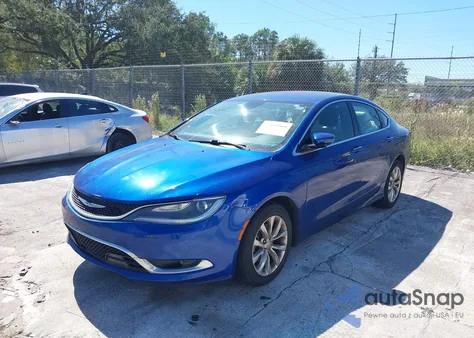 2015 Chrysler 200 C из США, поврежденный, VIN 1C3CCCCB7FN592418